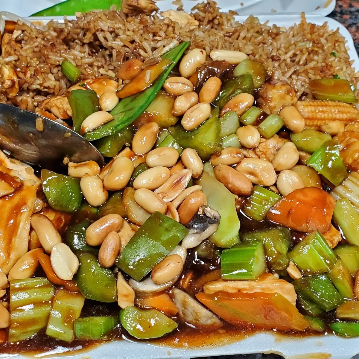 Chicken with Almond Ding