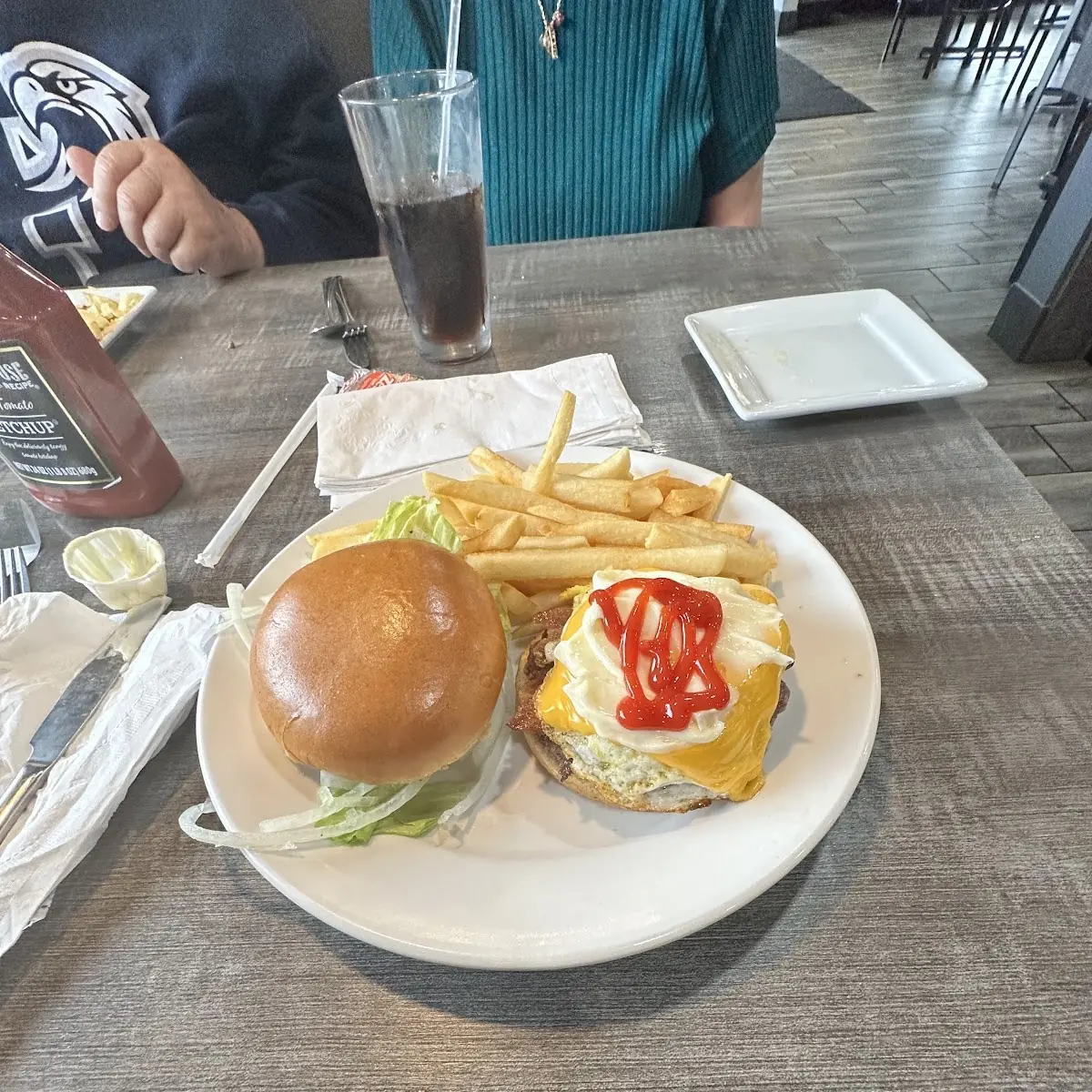 Bacon Burger with Egg