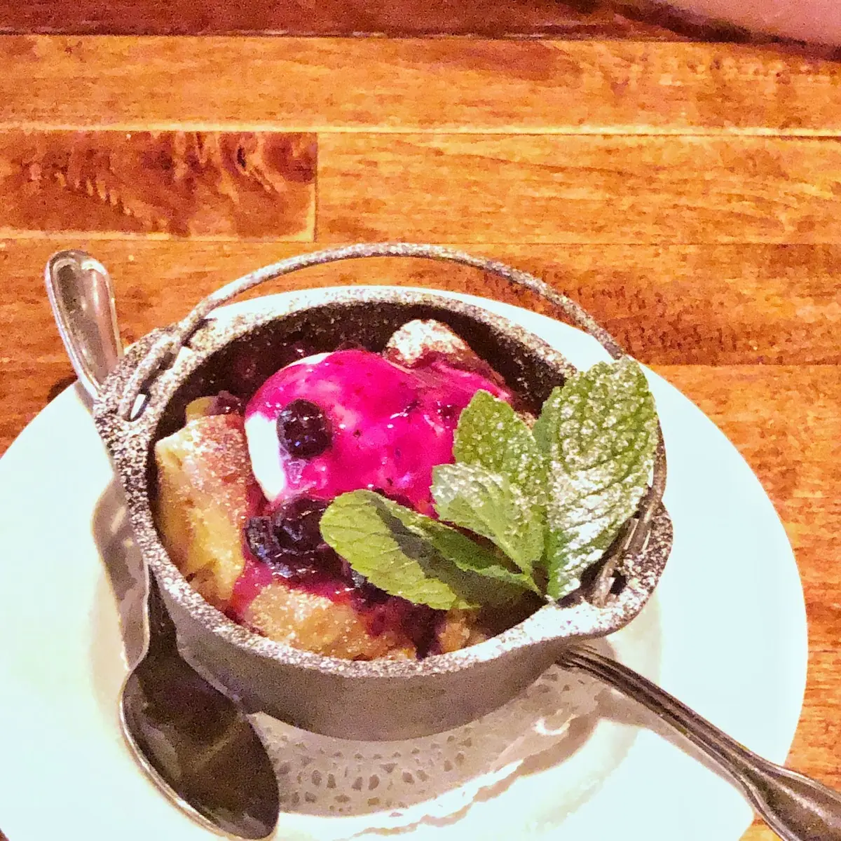 Blueberry Bread Pudding
