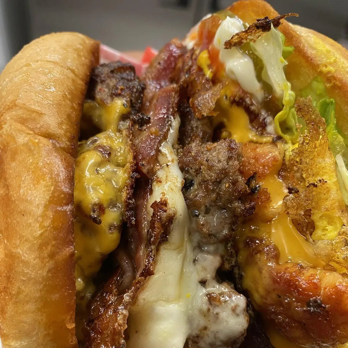Bussin' Bacon Vegan Burger