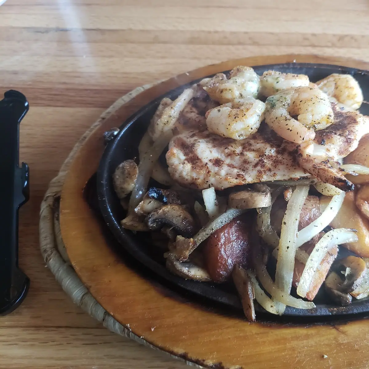 Loaded Shrimp Fajitas