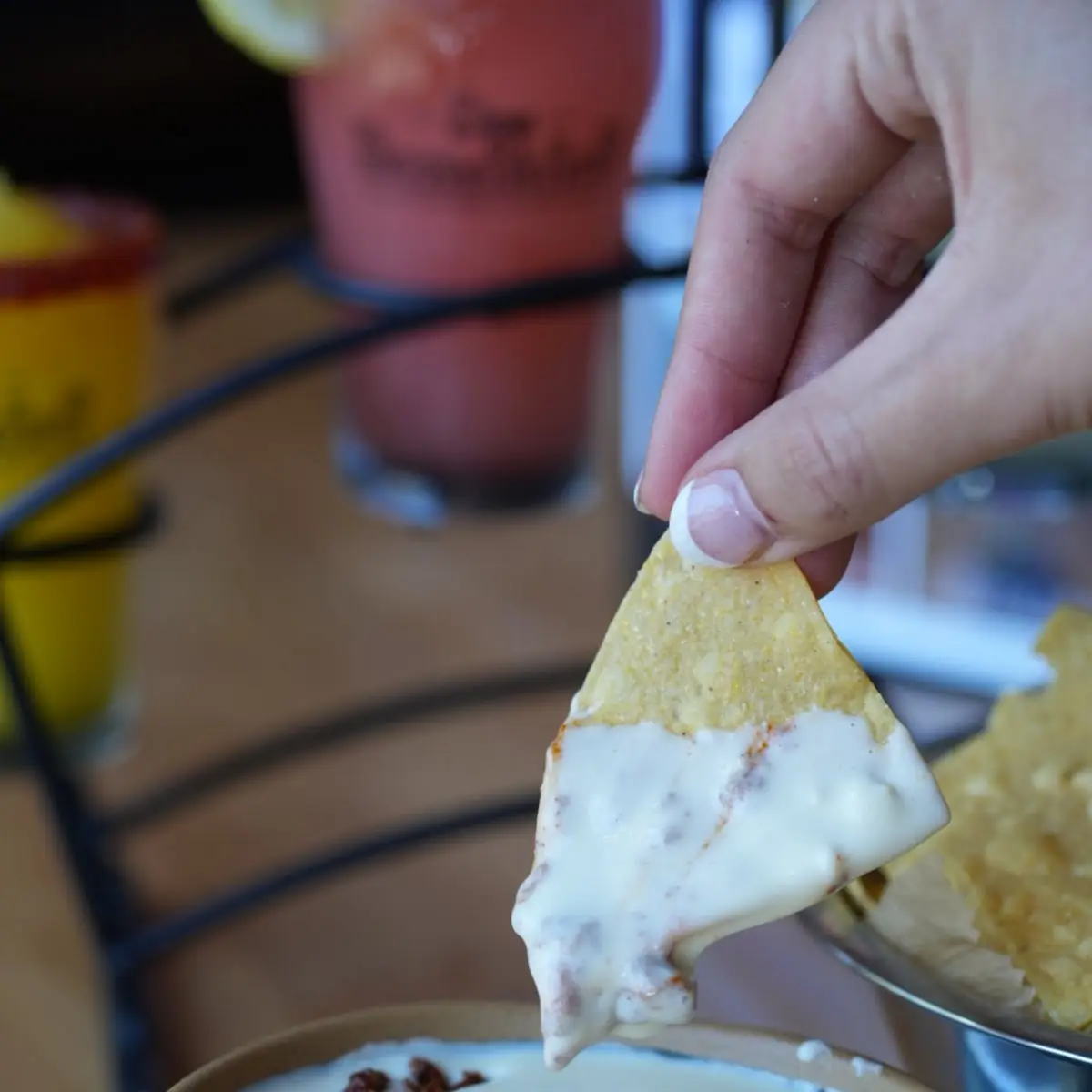 Queso Blanco Chips & Salsa Included
