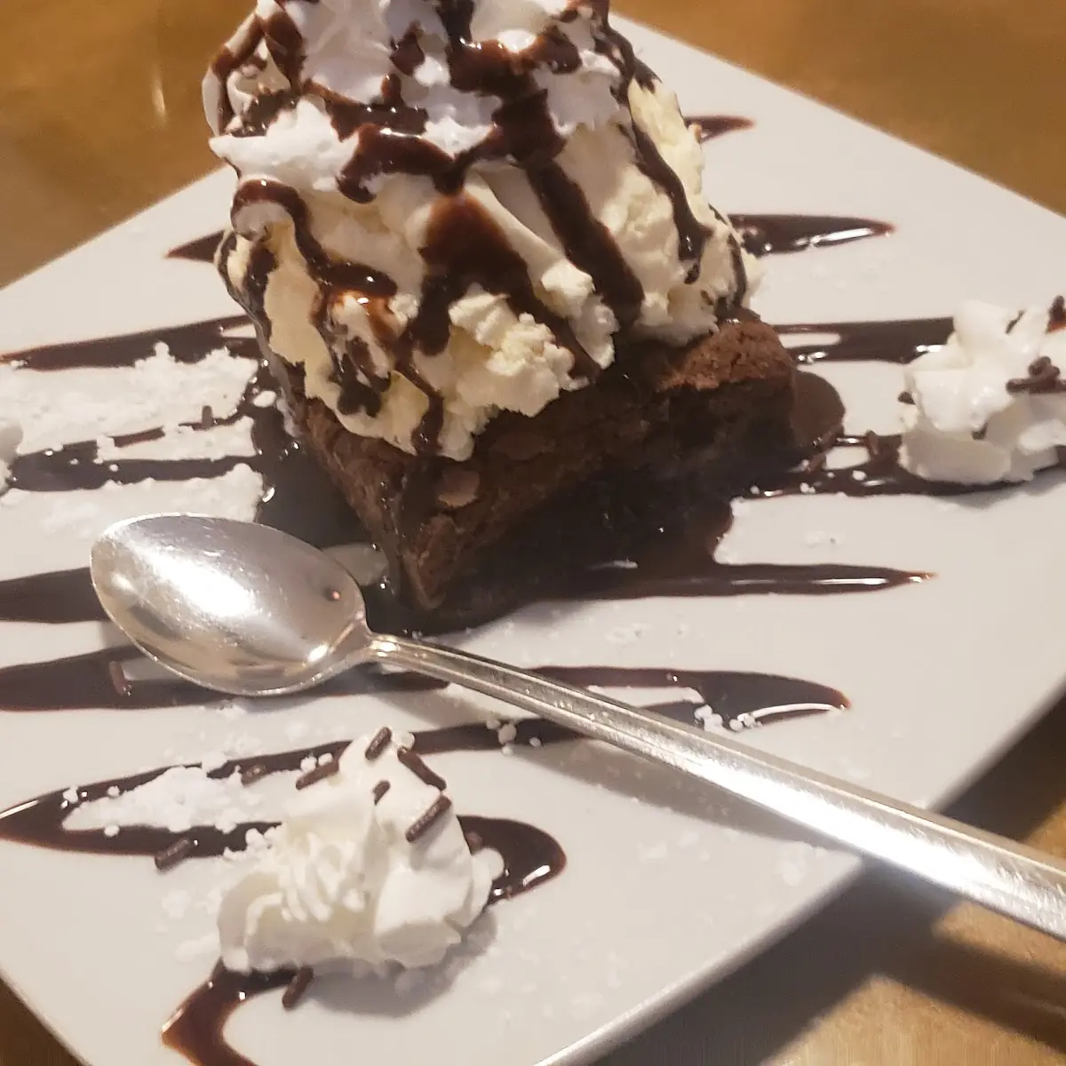 Warm Brownie Sundae