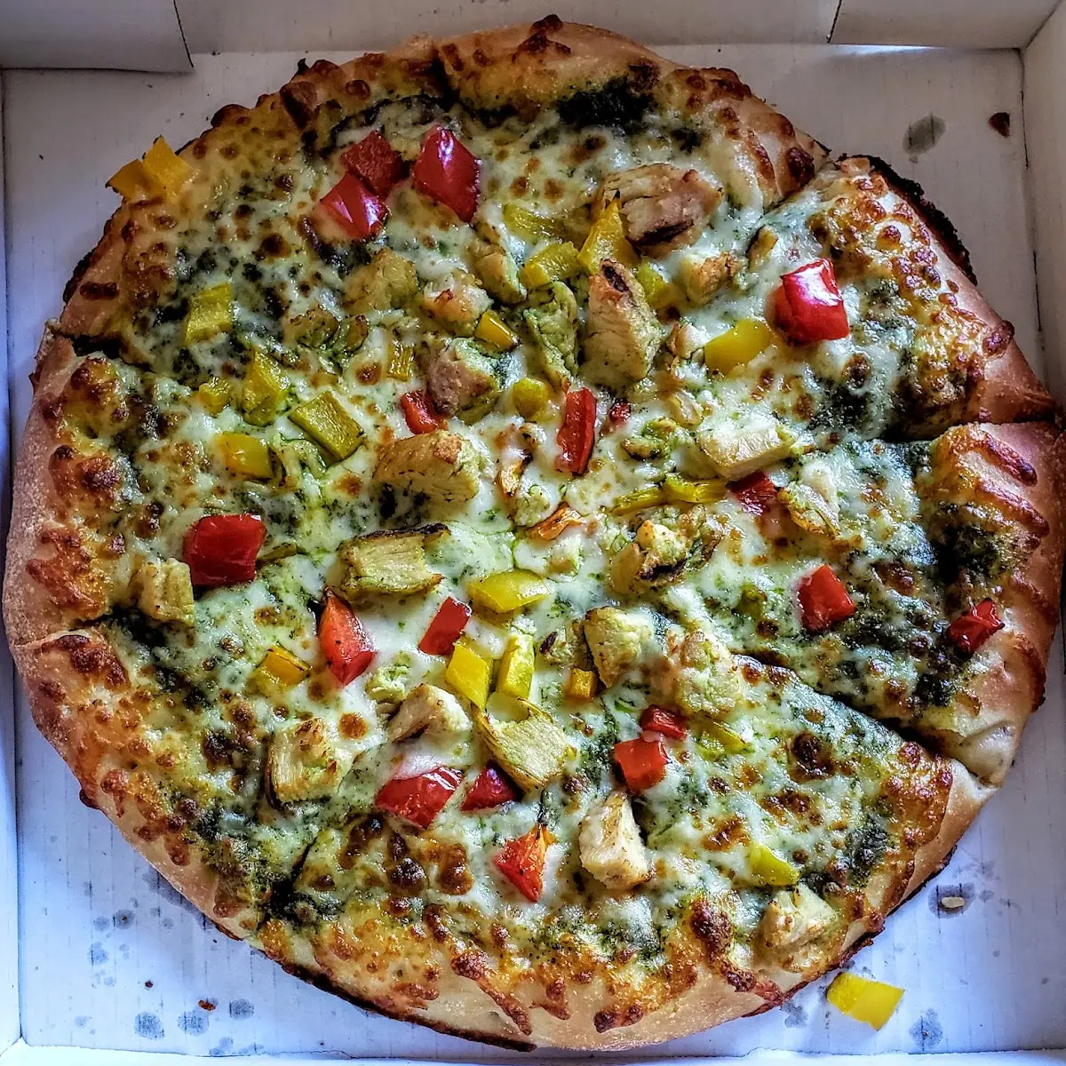 Pesto Chicken Pizza