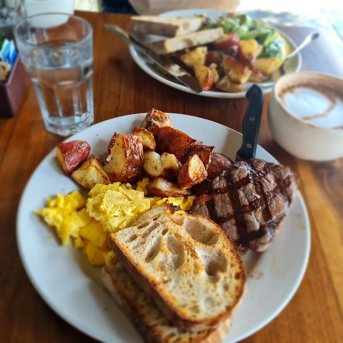 Eggs and Sirloin Steak