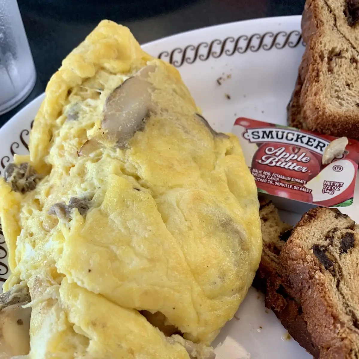Mushroom and Cheese Omelette