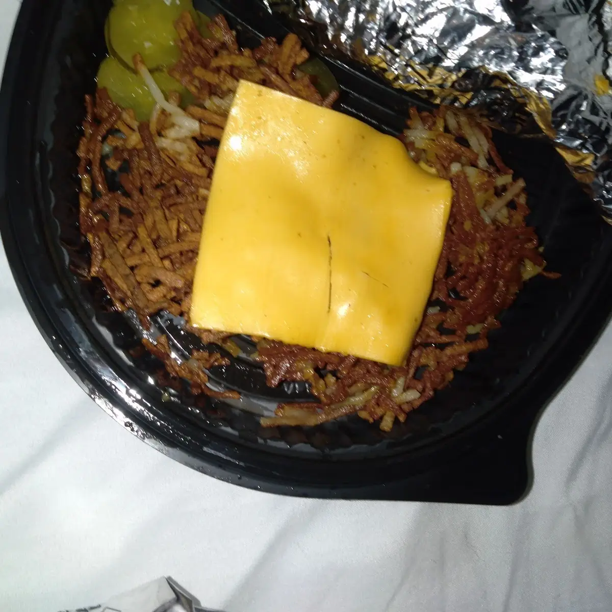 Well Done Hash Browns with Cheese