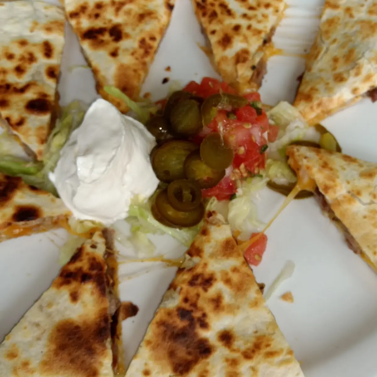 Cheese Quesadilla & Chicken Enchilada