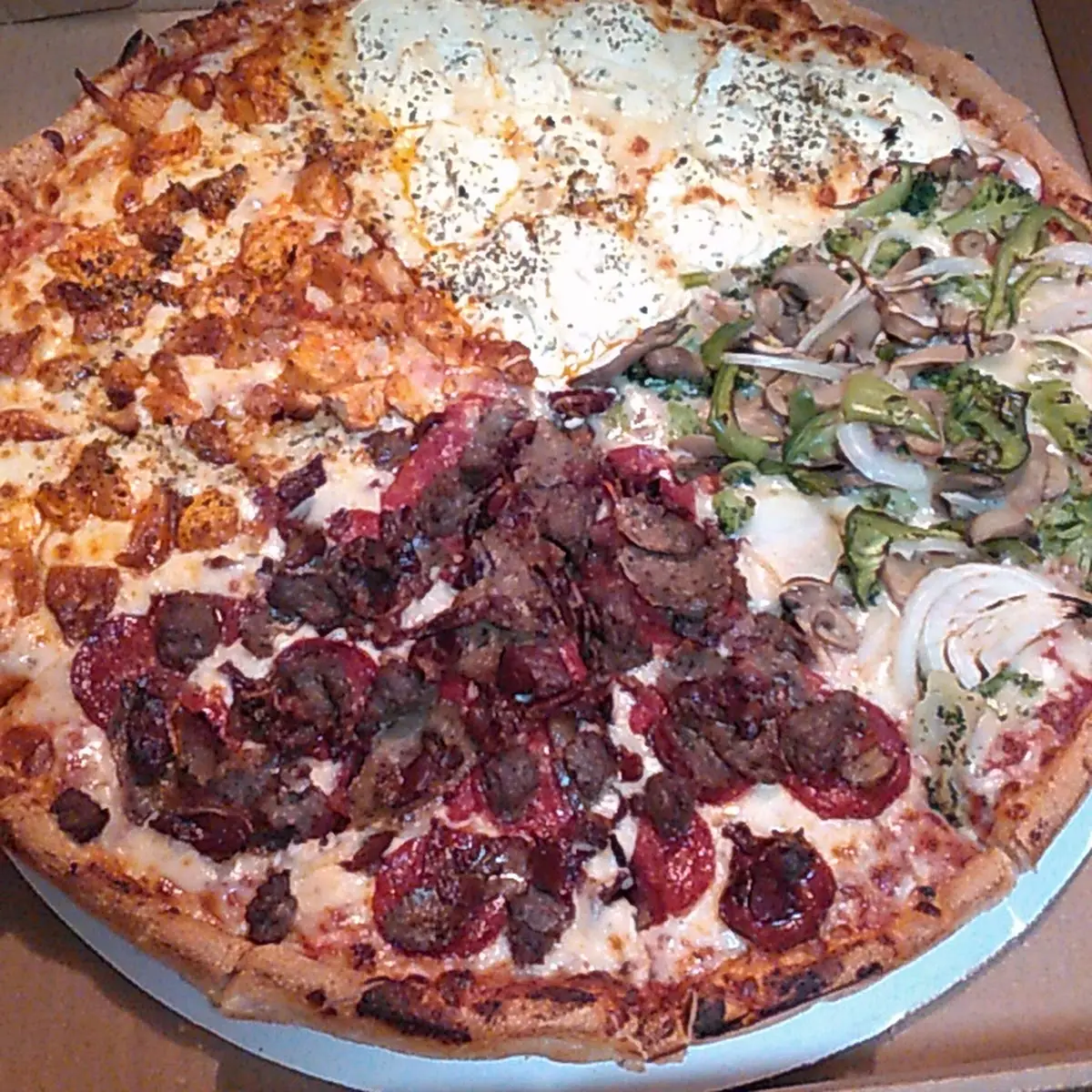 Large Four Seasons Pizza
