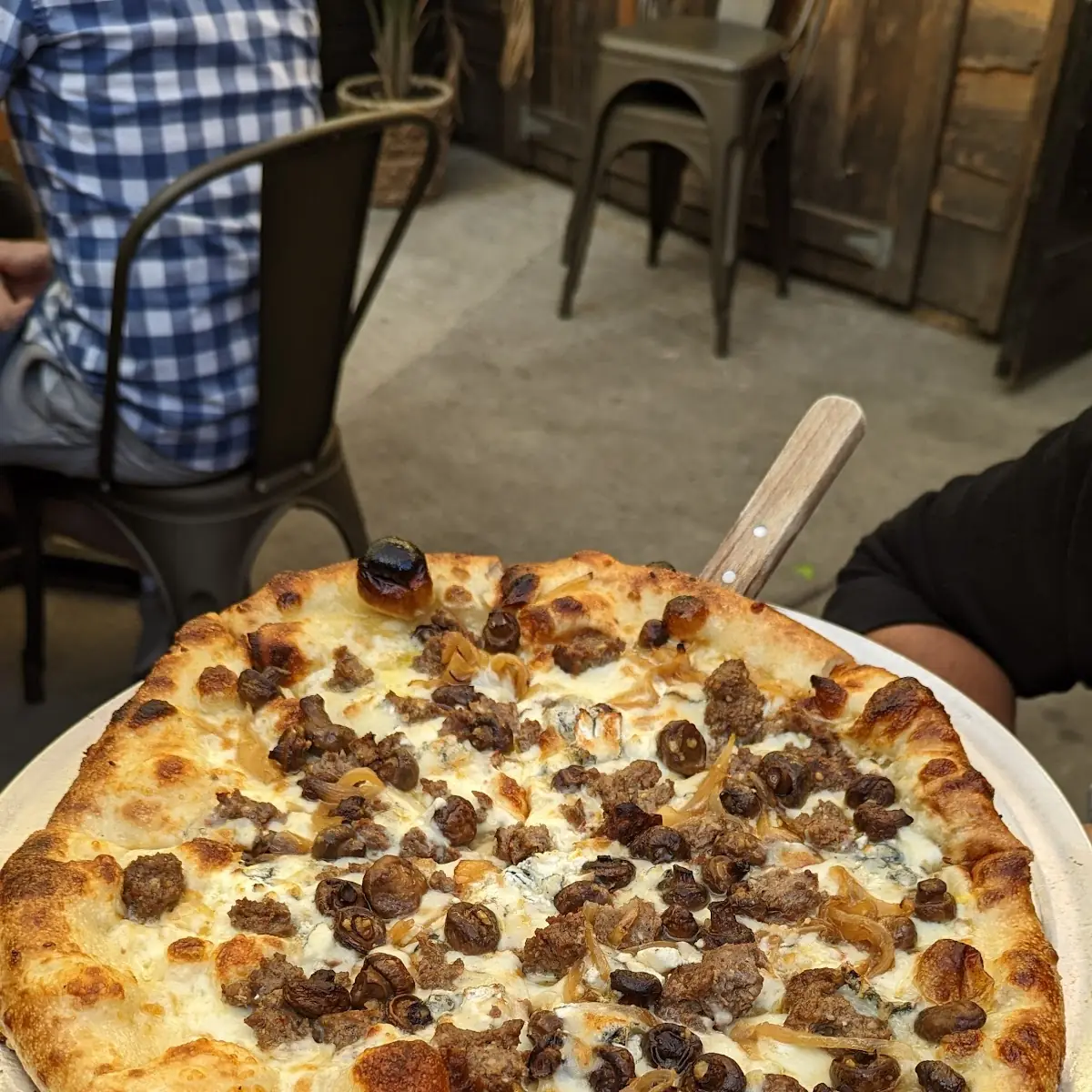 Lamb Sausage Pizza