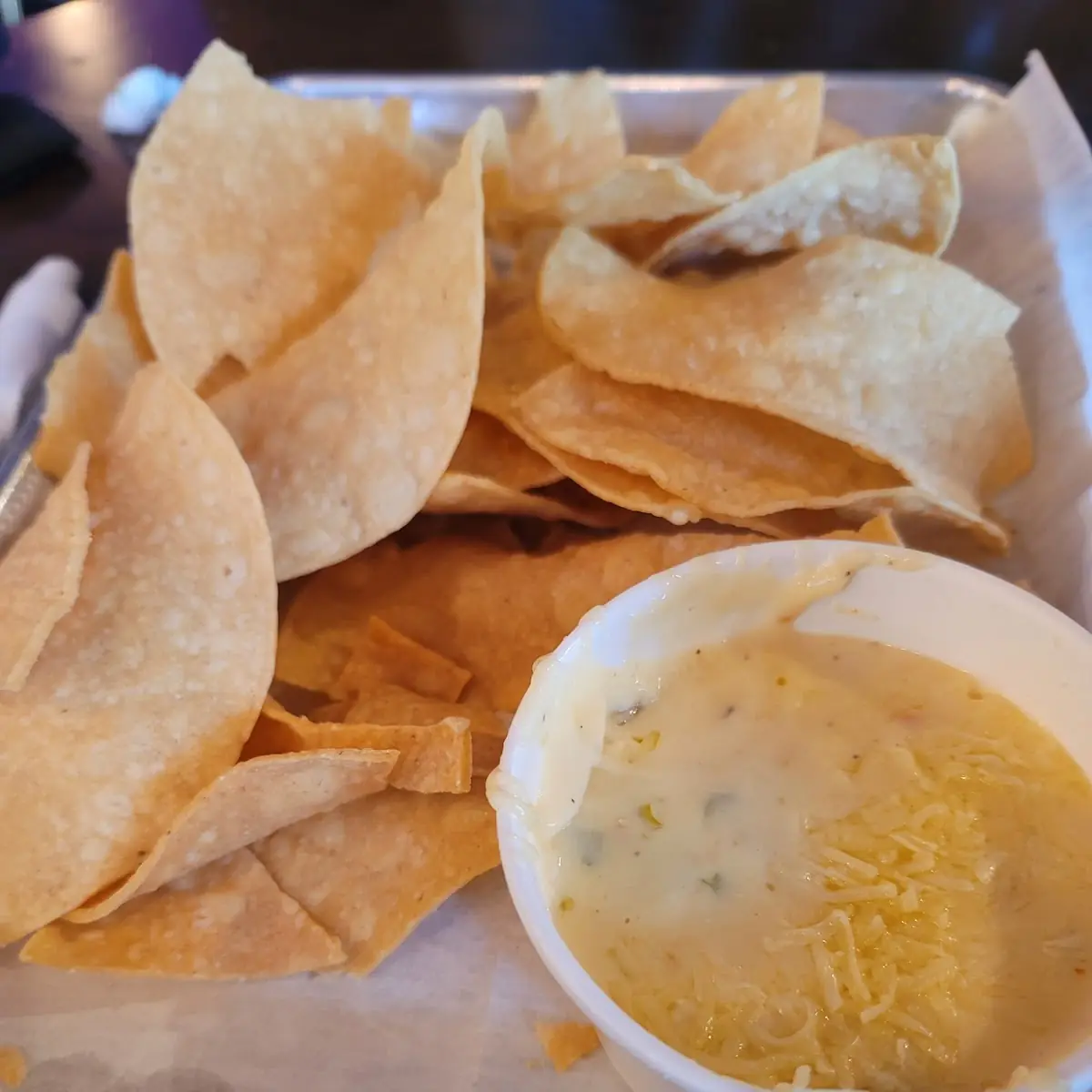 Chips and Queso Dip
