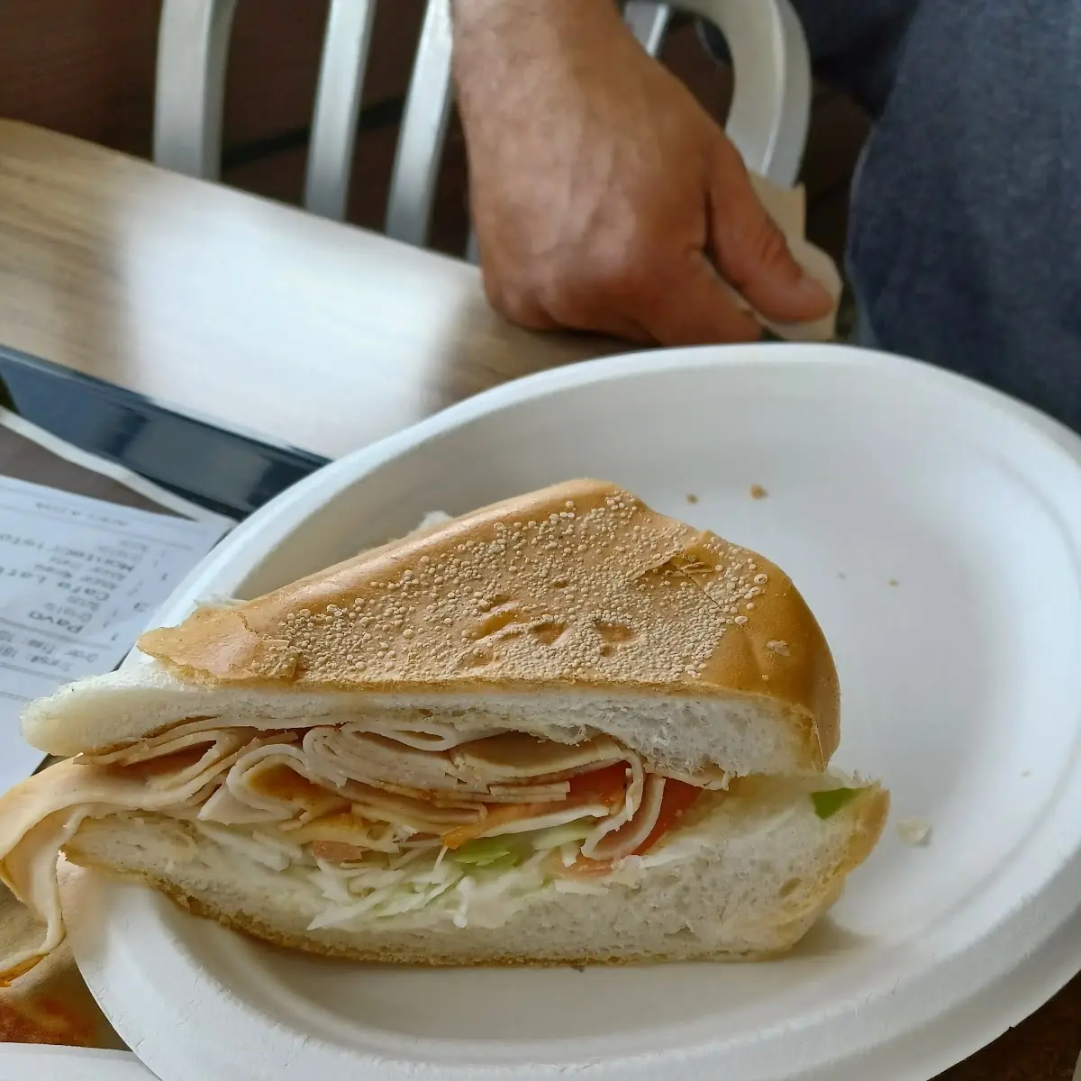 Turkey and Cheese Sandwich