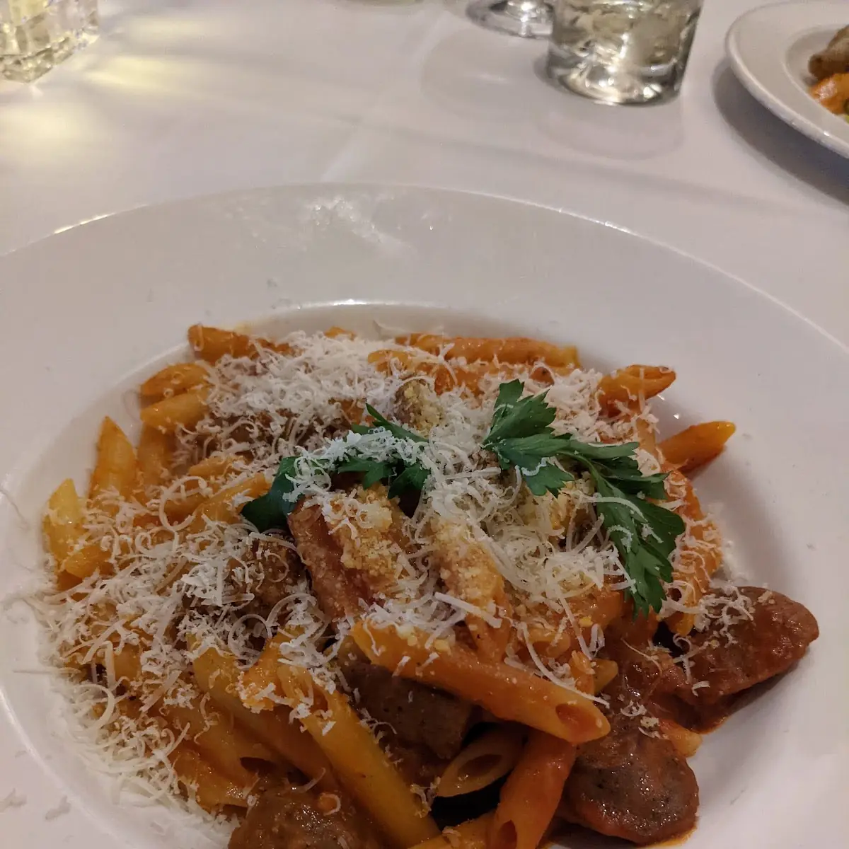 Rigatoni with House Made Sausage