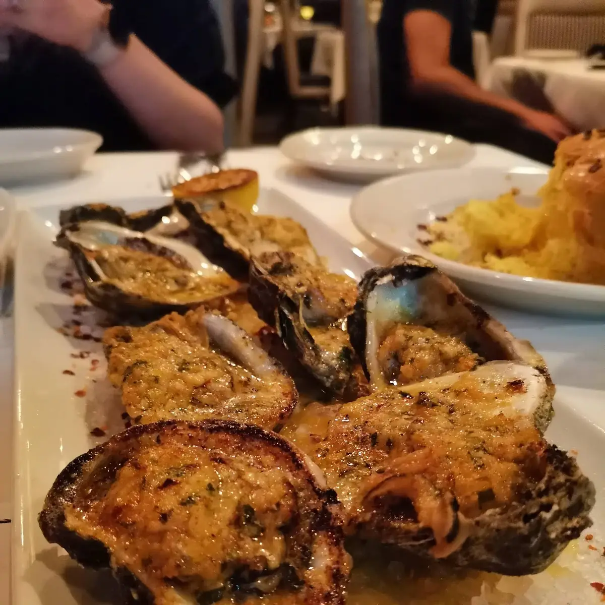 Grilled Oysters Casino