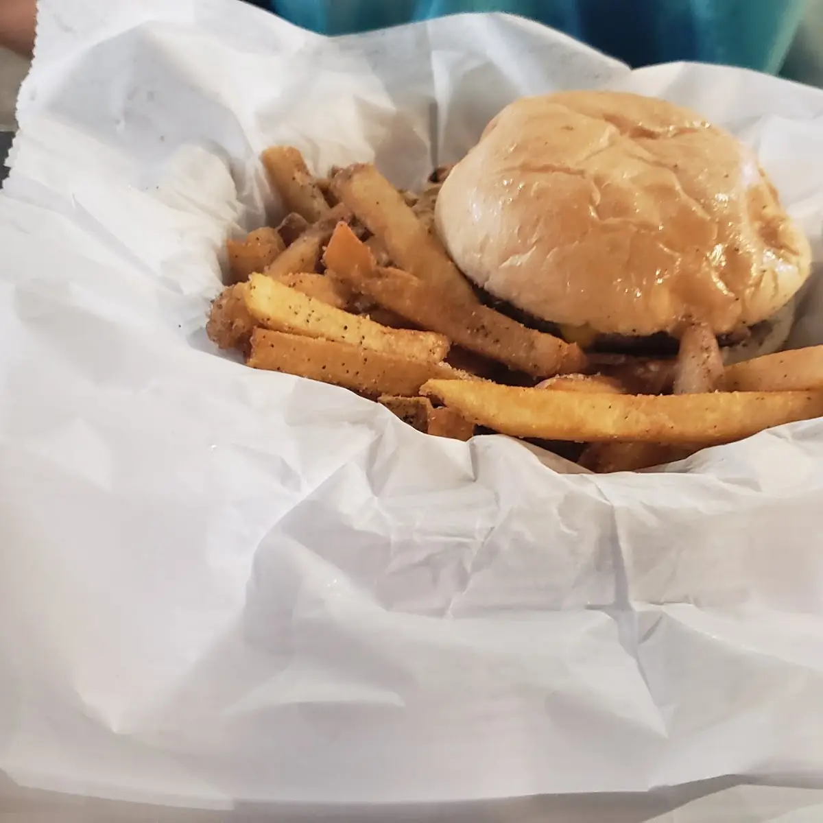 Kids Cheeseburger and Fries