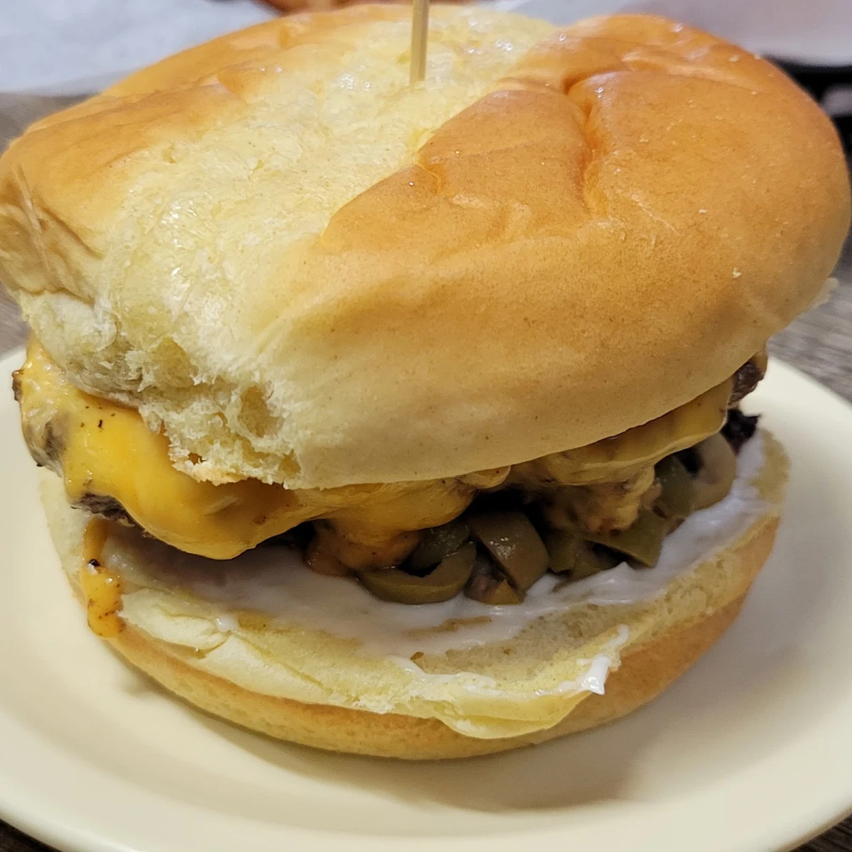 Mushroom-Swiss Burger
