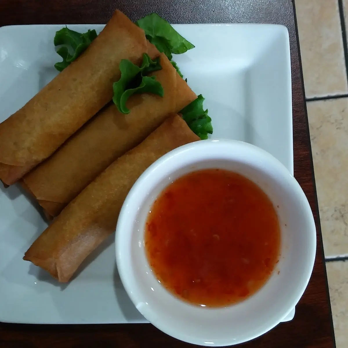 Pork Egg Roll with Sweet Chili