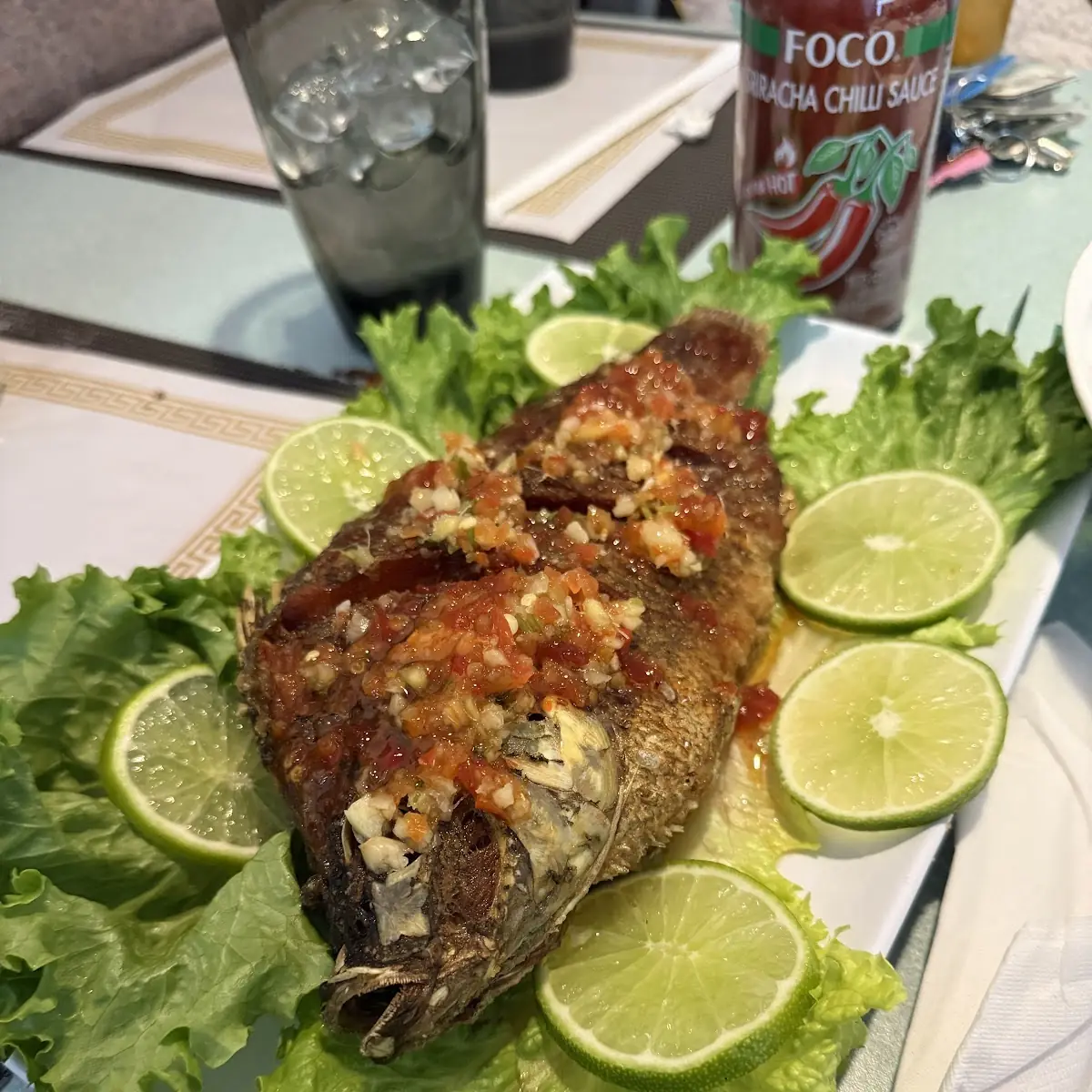Spicy Basil Fried Fish