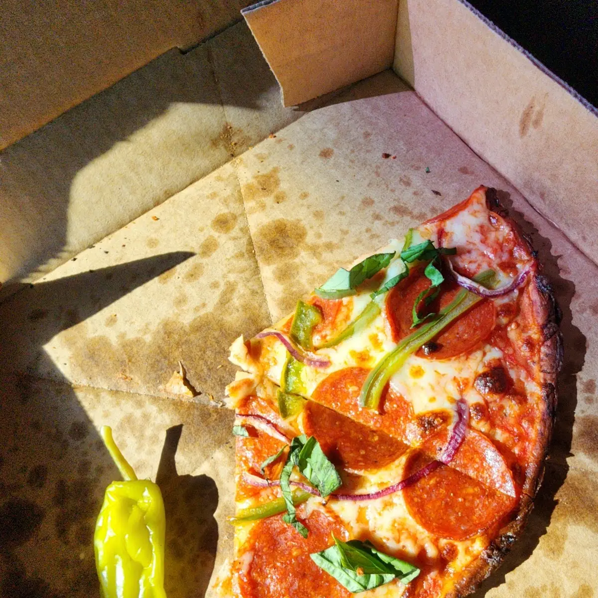 Cauliflower Crust Pepperoni Onion Bell Pepper