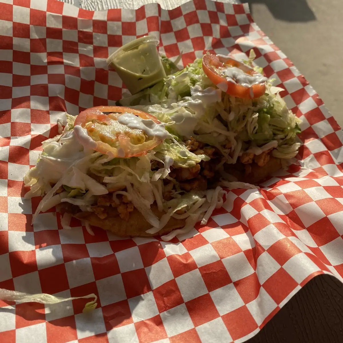 Chicken Fajita Tostada