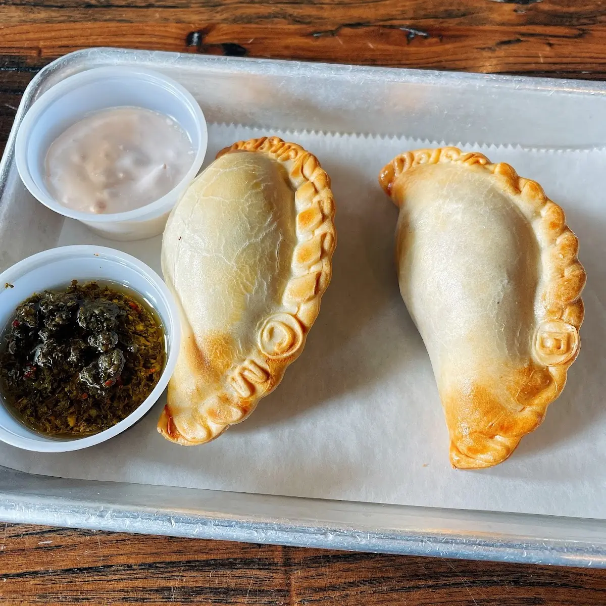 BBQ Chicken Empanada and Beef Empanadas