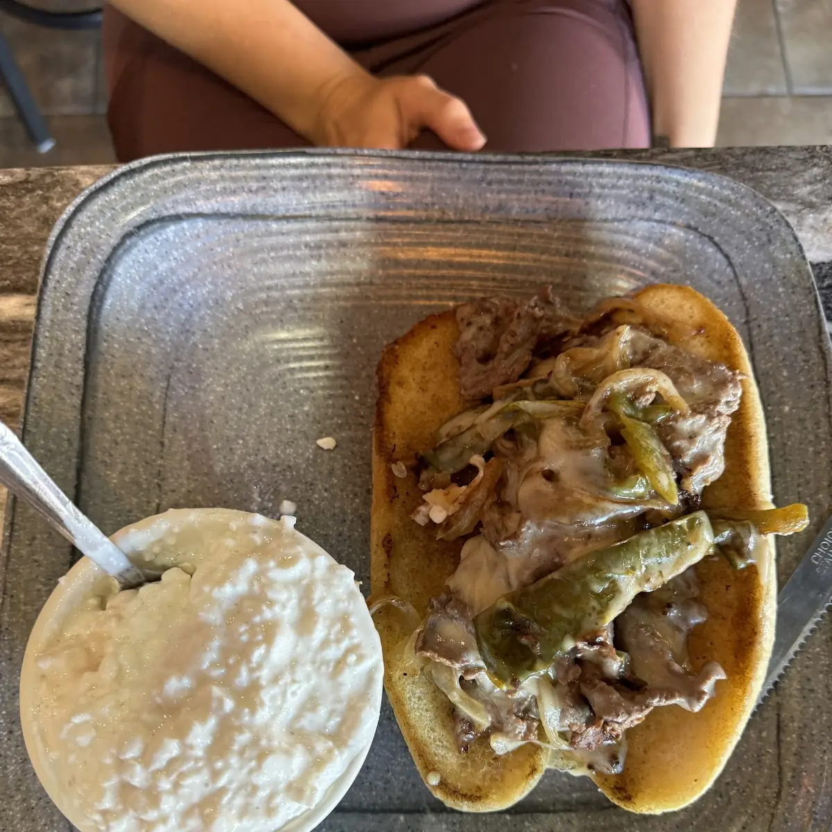 Philly Cheesesteak with Cottage Cheese