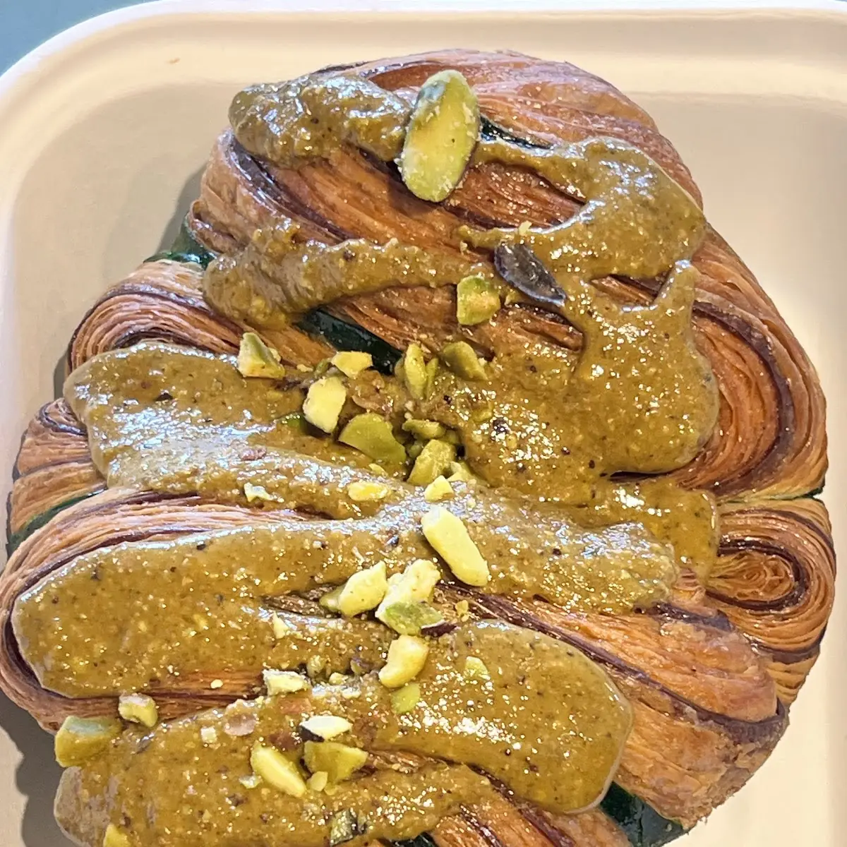 Pistachio & Chocolate Croissant