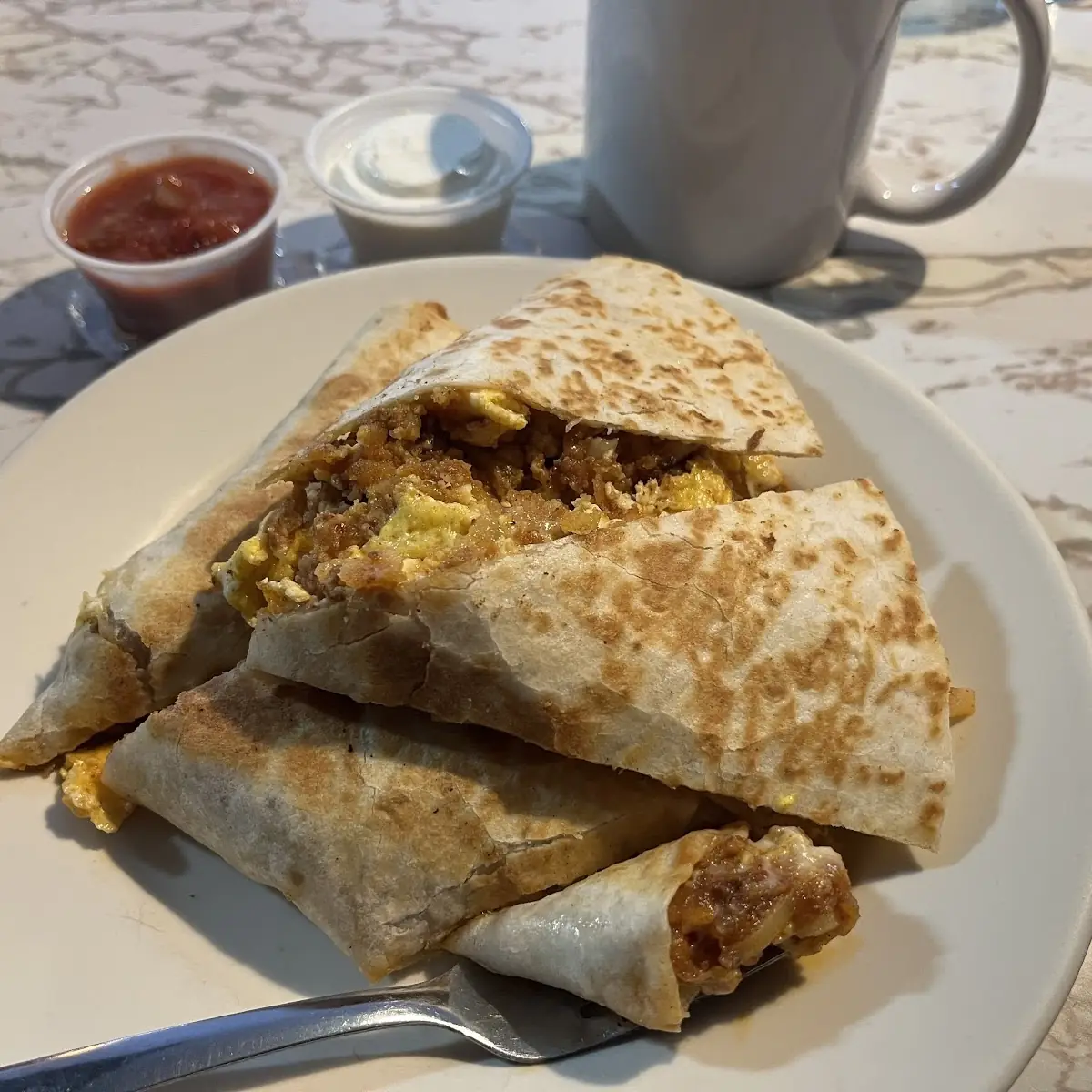 Chorizo Breakfast Quesadilla