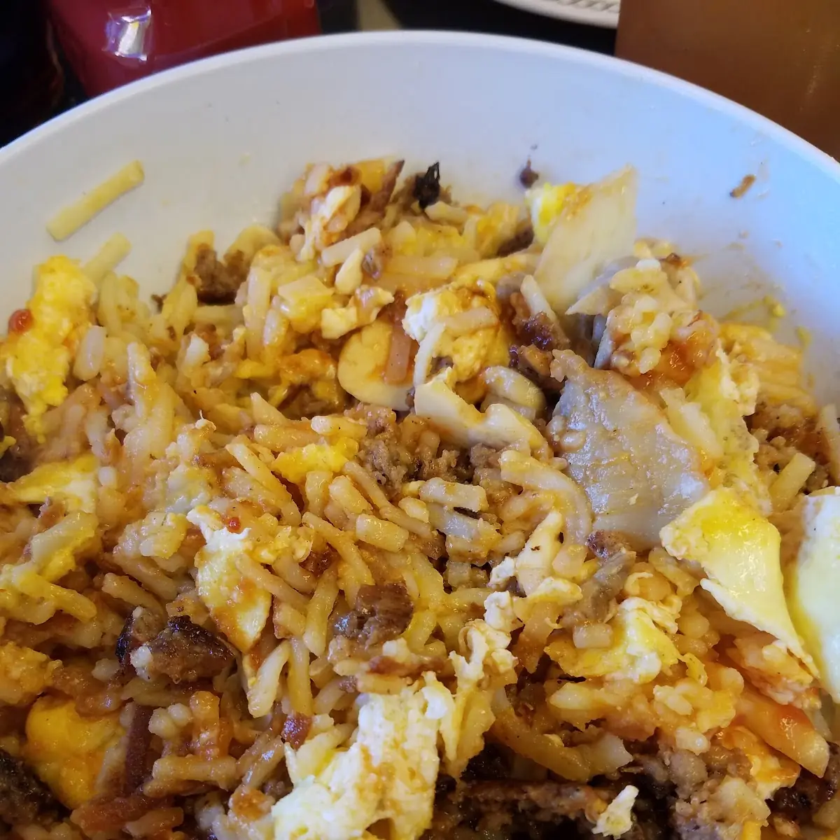 Sausage Egg and Hashbrown Bowl