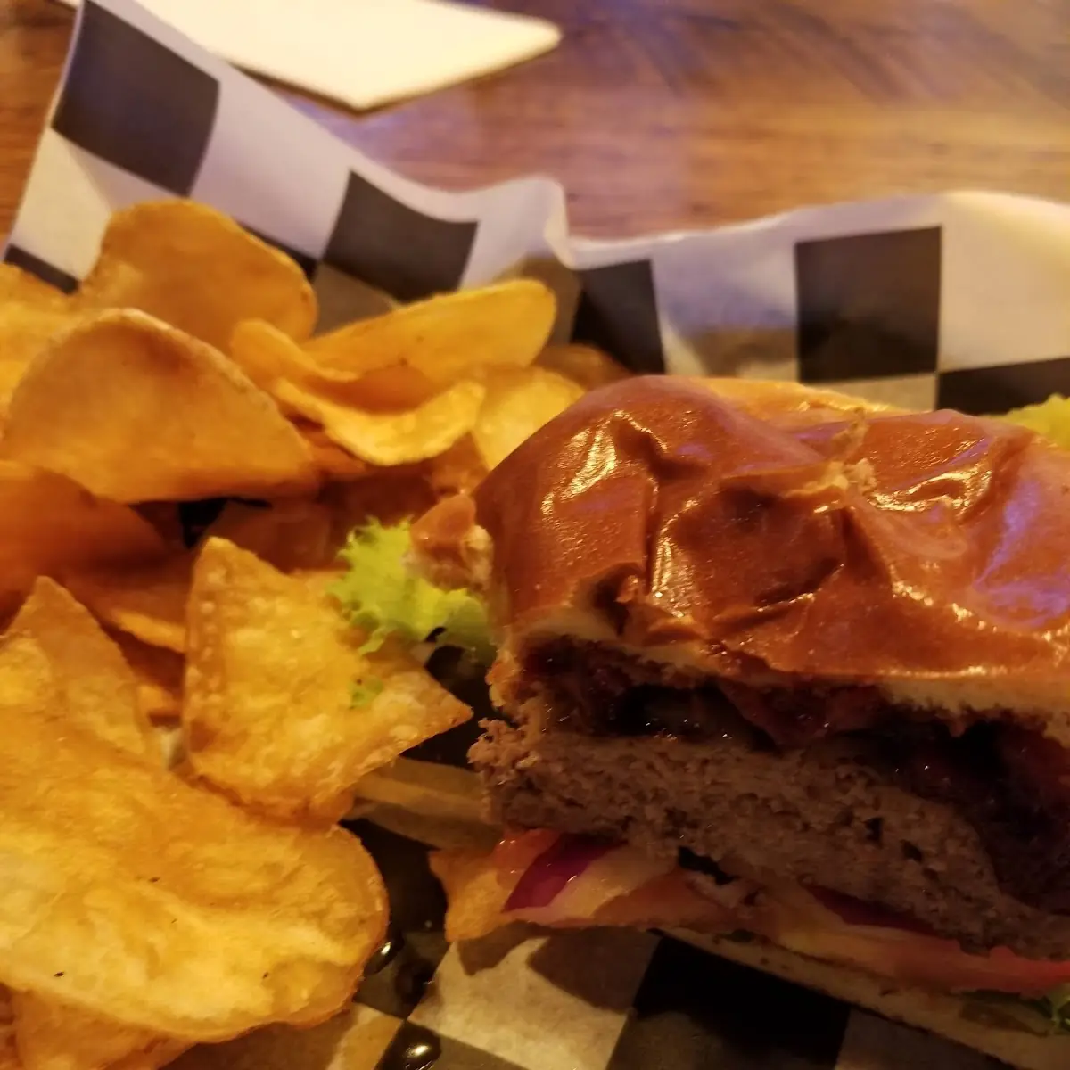 Half of a Pub Burger