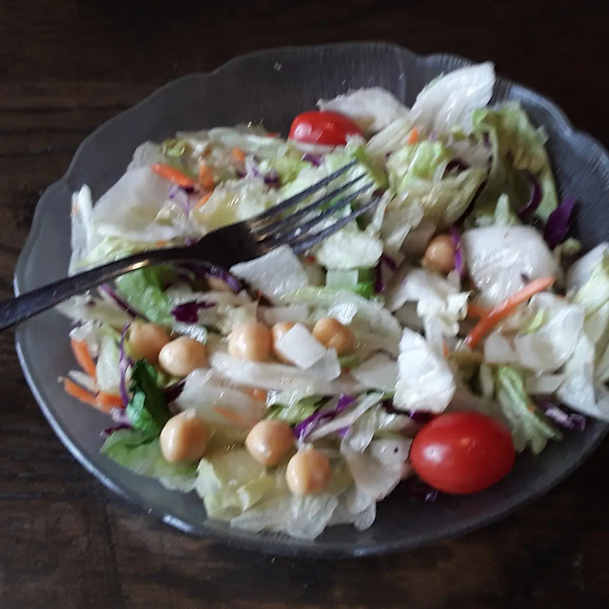 Side Salad with Chickpeas