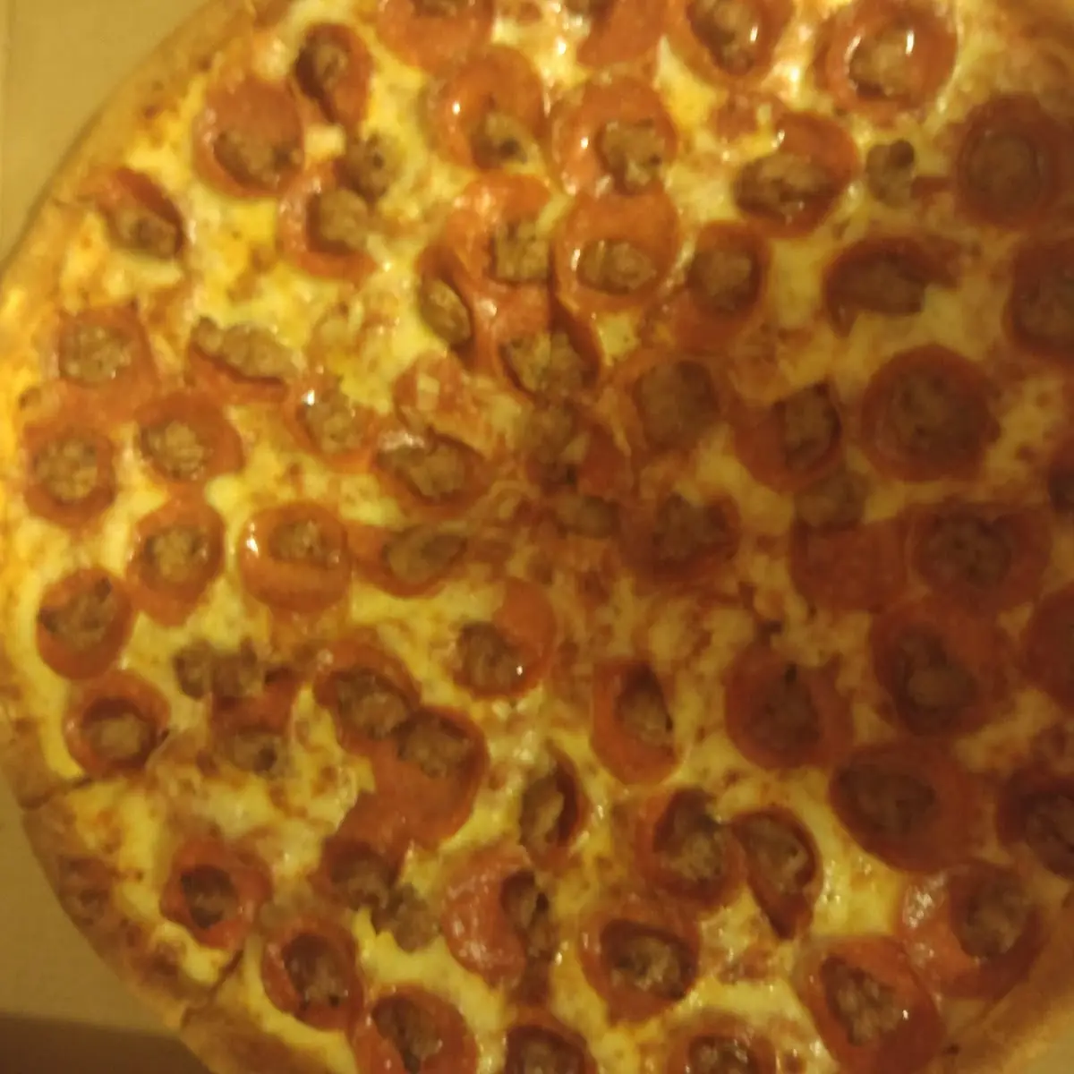 Pepperoni and Sausage Pizza