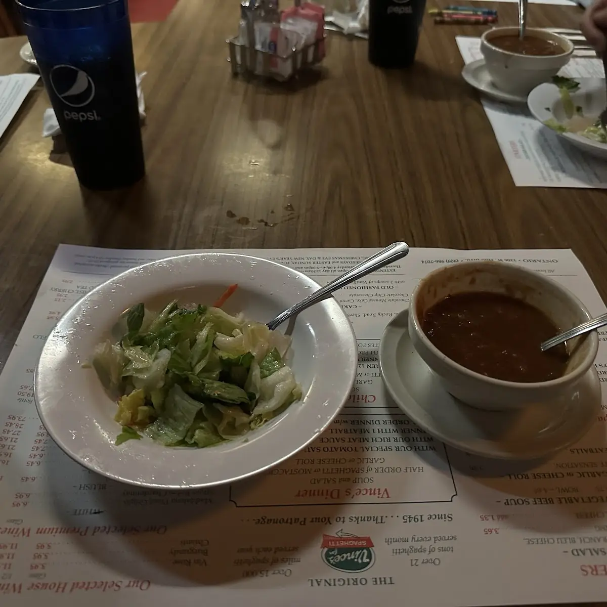 Vegetable Soup & Salad
