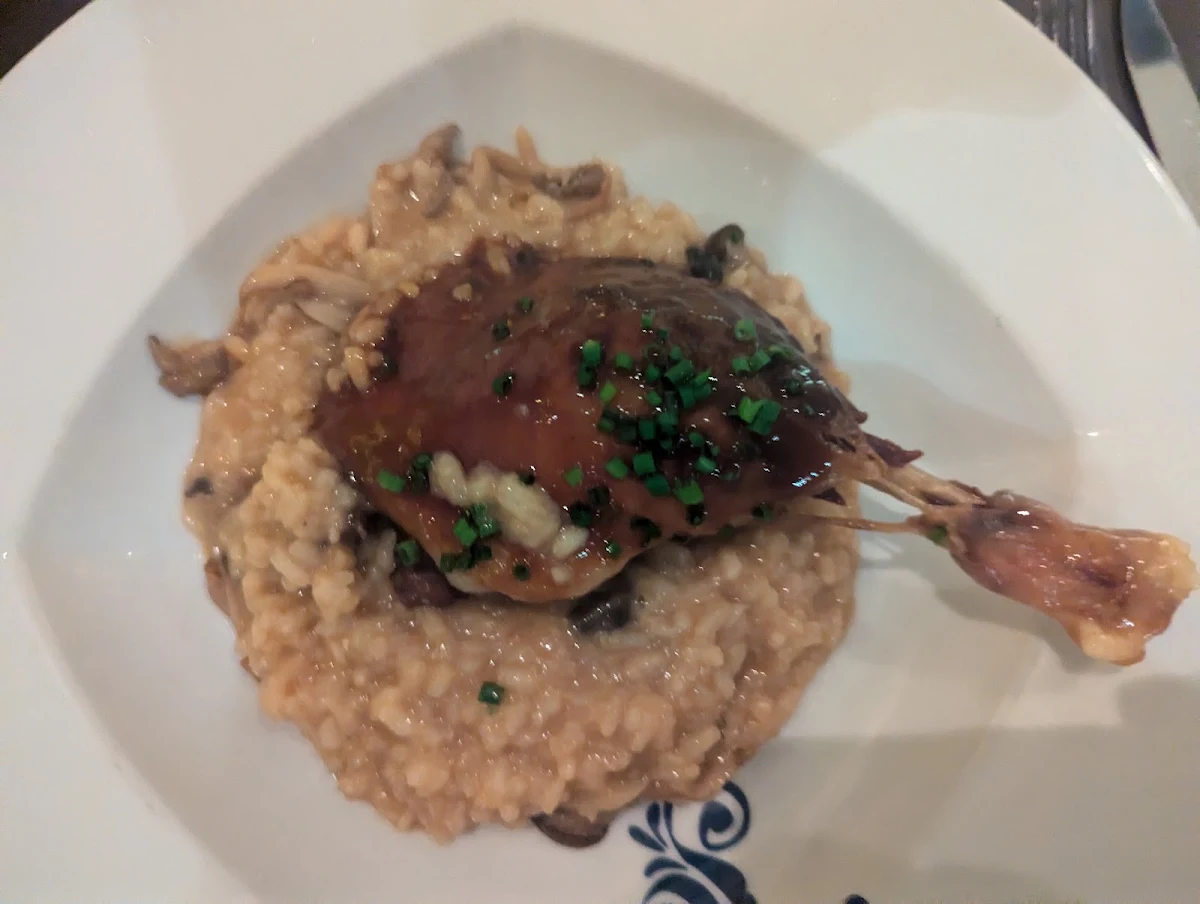Mushroom Risotto with Confit De Canard