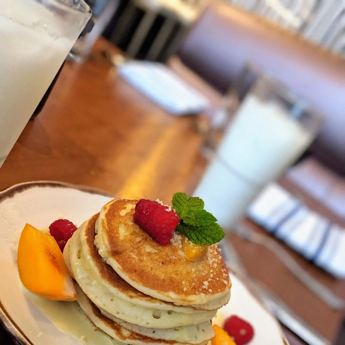 Peach Cobbler Pancake