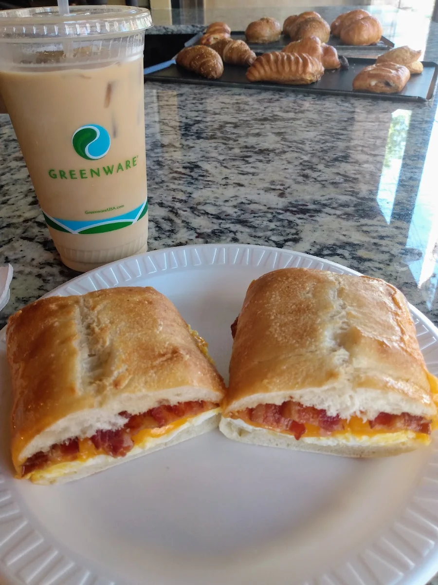 Bacon Egg and Cheddar Cheese Sandwich