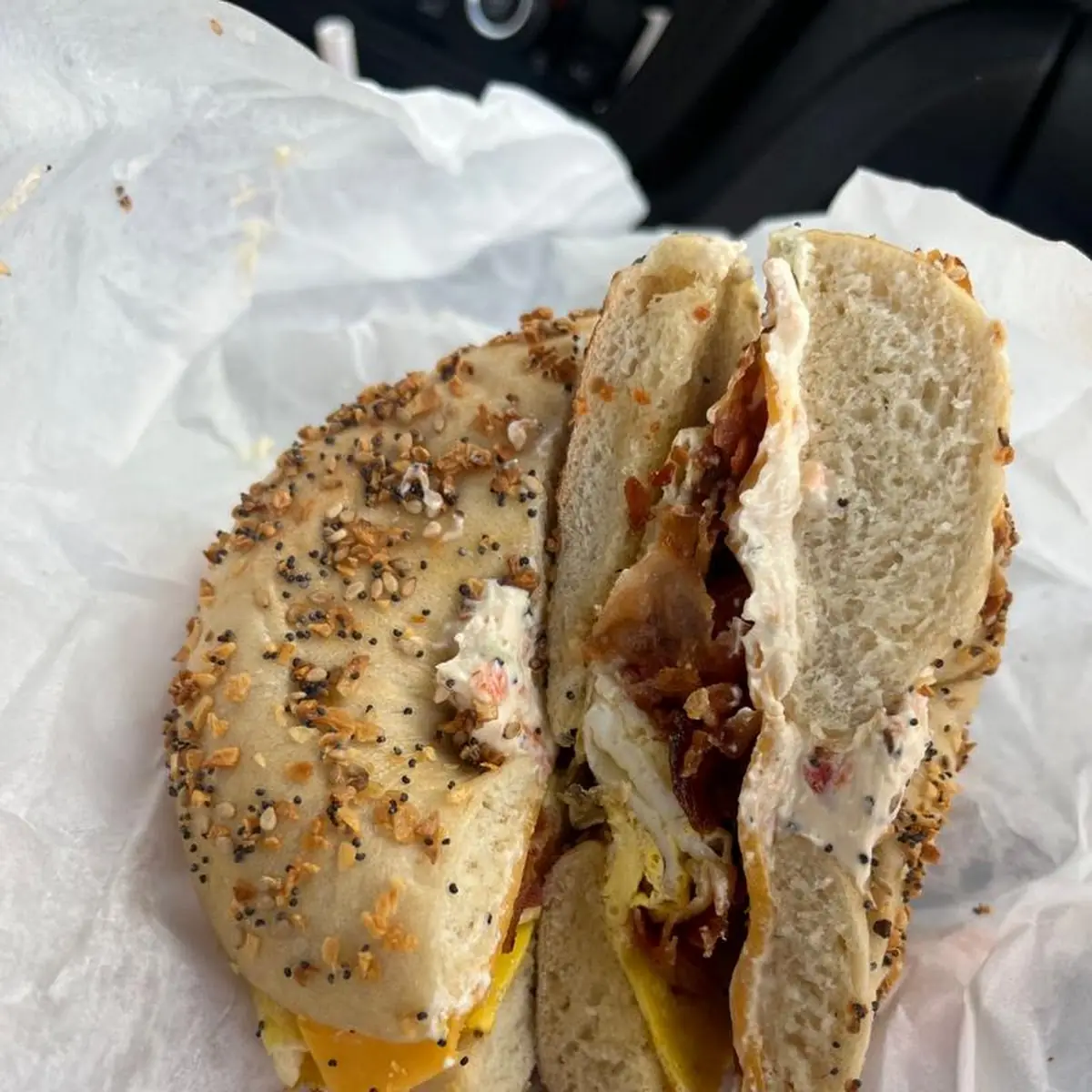 Toasted Sesame Seed Bagel Sandwich