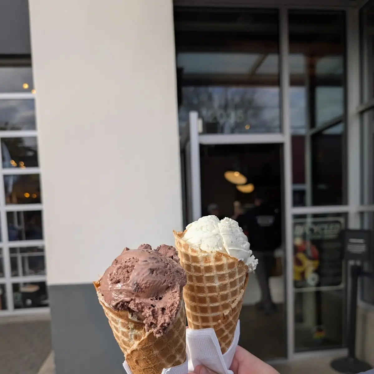 House Made Waffle Cone on the Side
