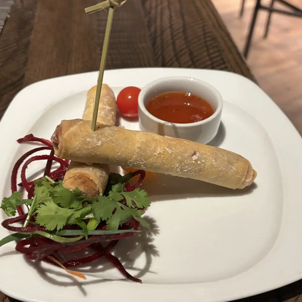 Duck Confit & Scallion Spring Rolls
