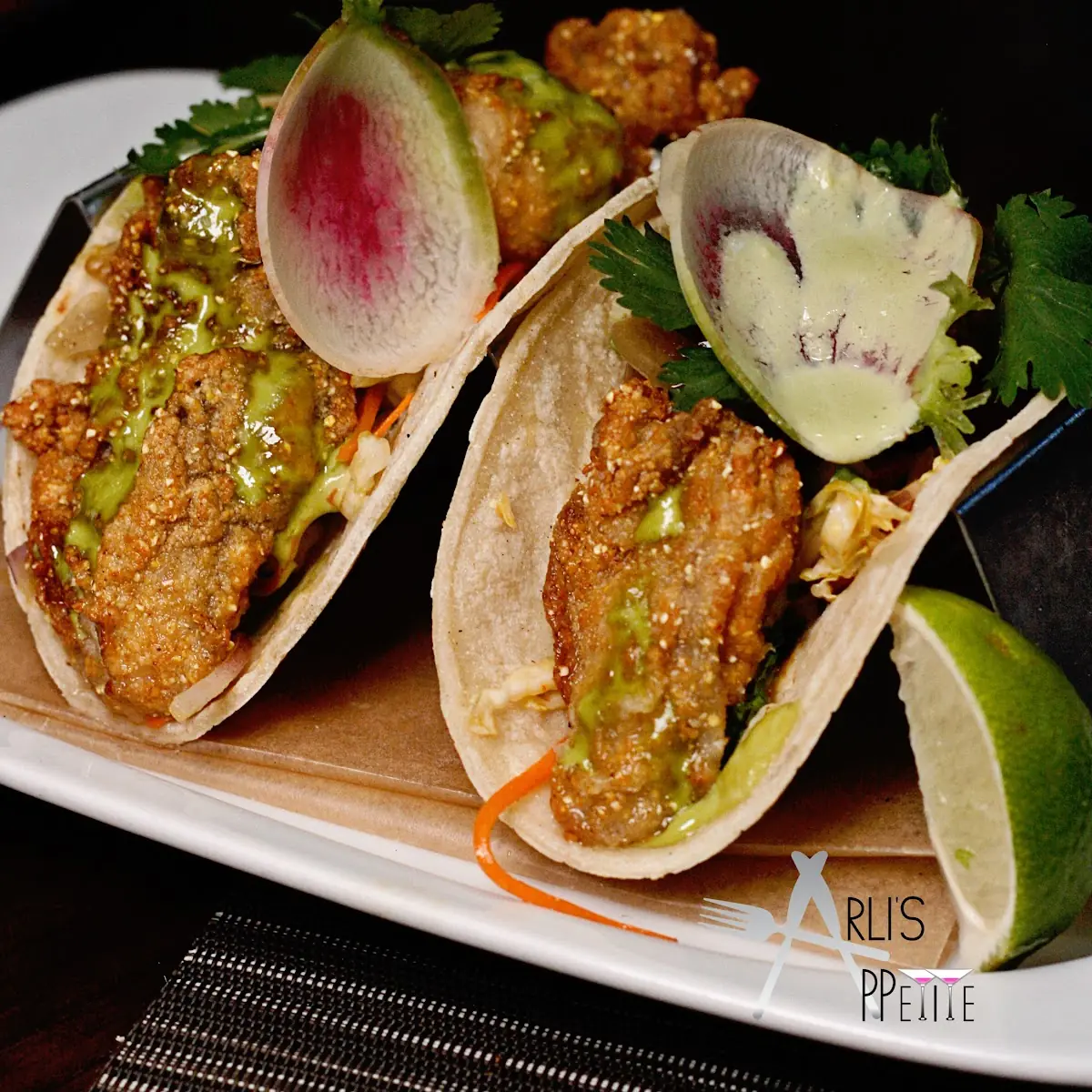 Fried Oyster Tacos