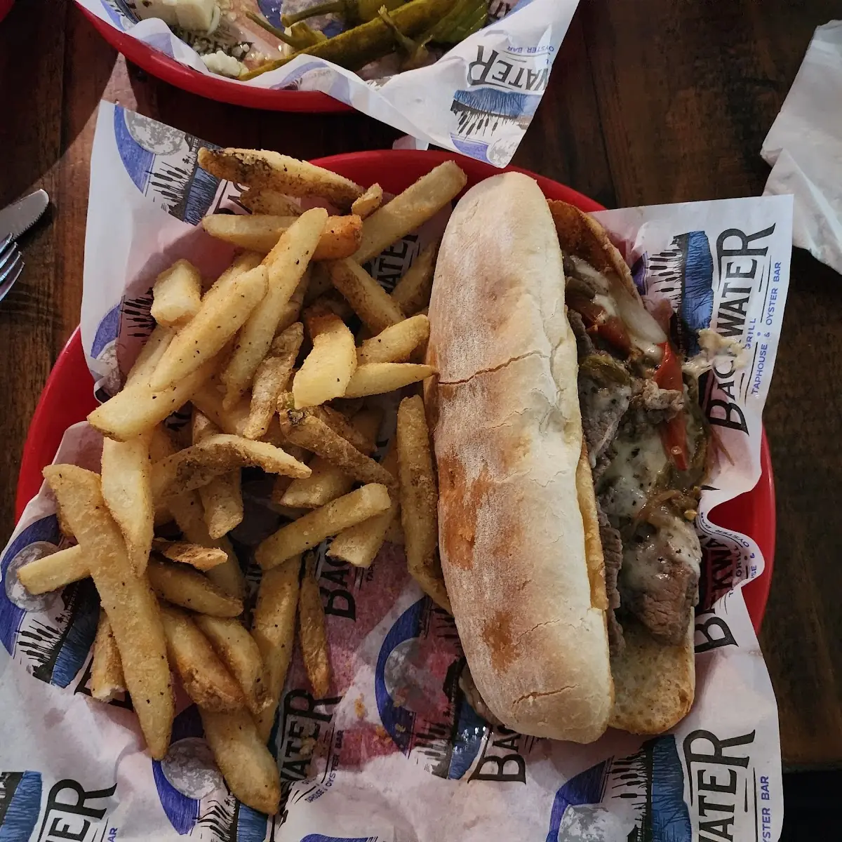 Philly Cheesesteak and Fries