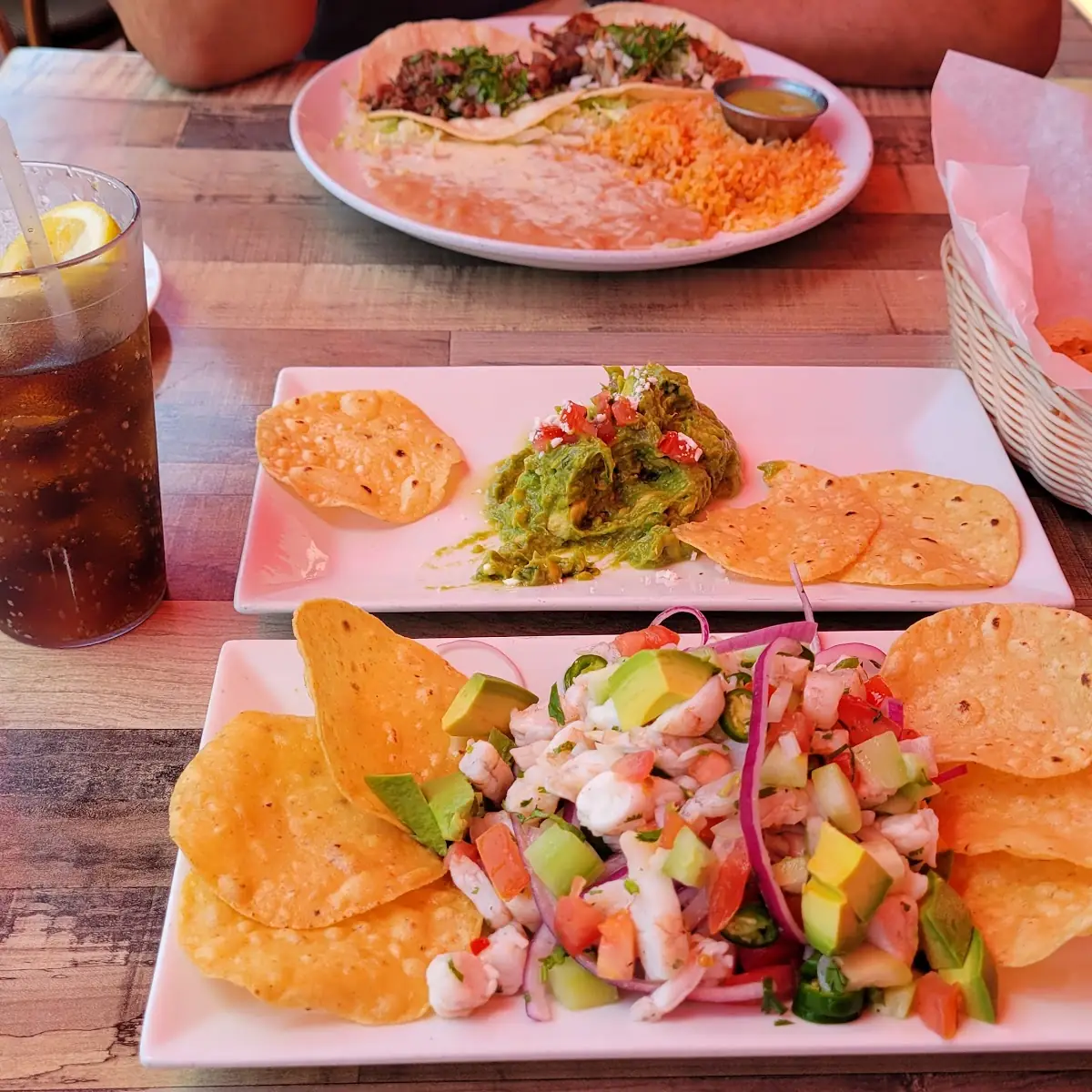 Ceviche and Guacamole Dip