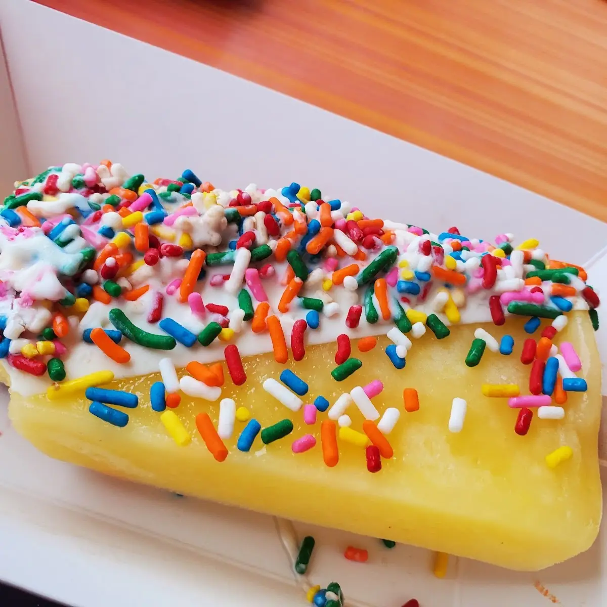 Mango White Chocolate and Sprinkles