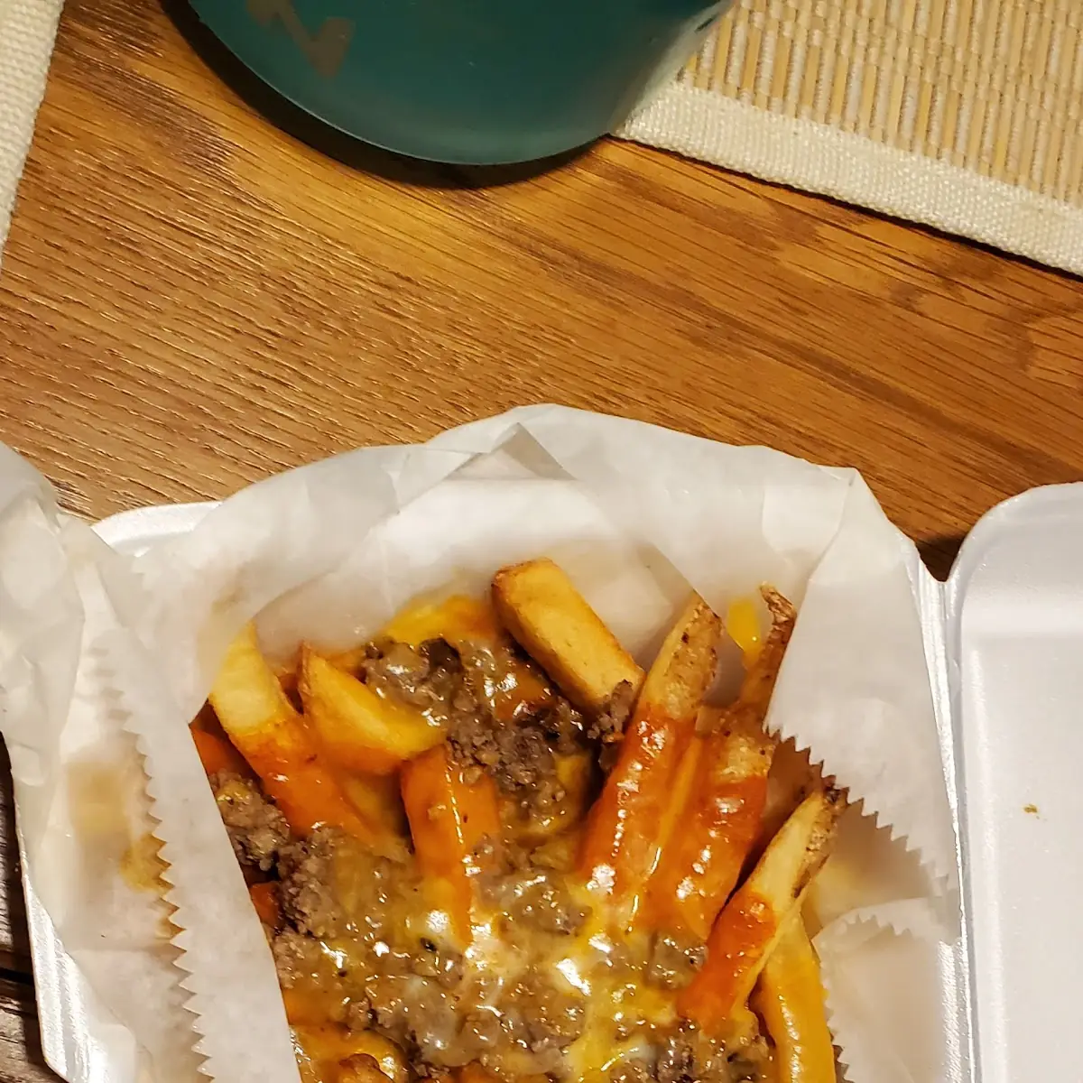 Ground Beef Fries with Cheese