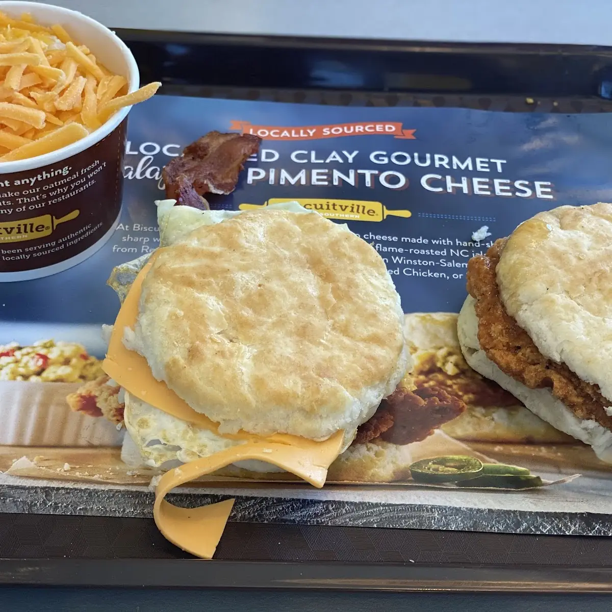 Bacon Egg and Cheese and Chicken Biscuit