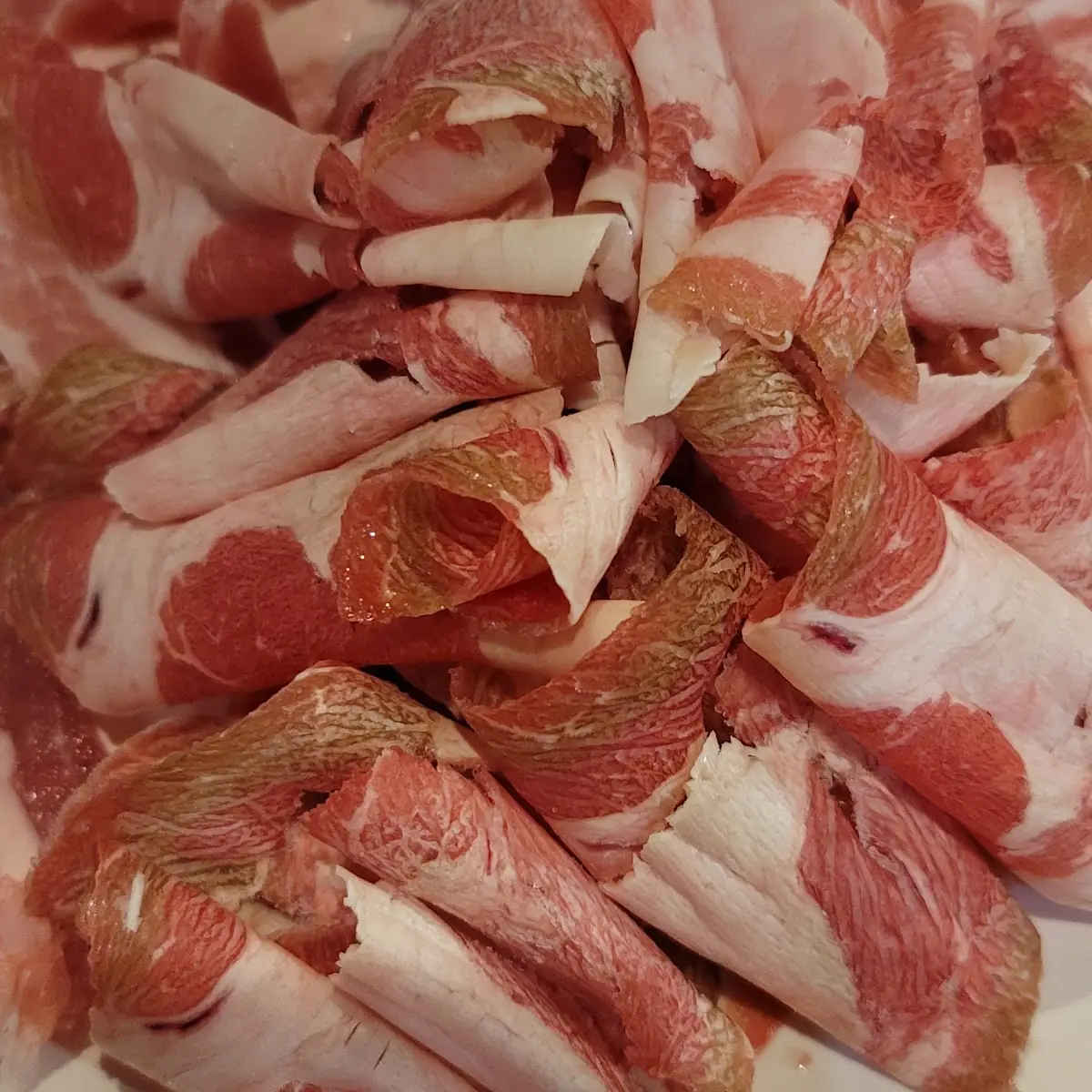 Thinly Sliced Pork Belly