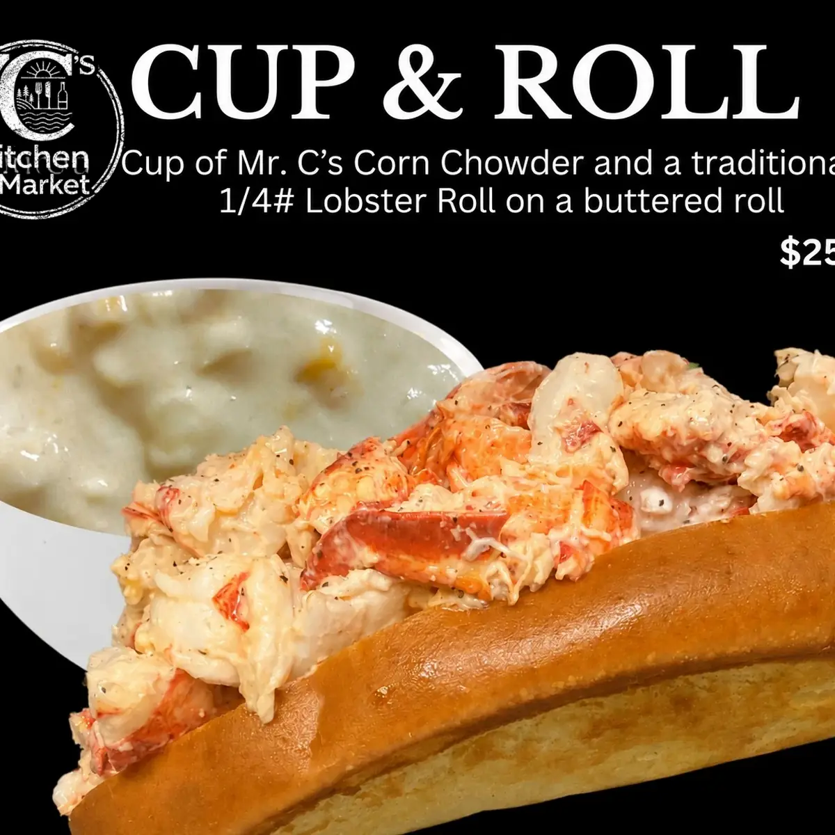 Lobster Roll w Cup of Chowder