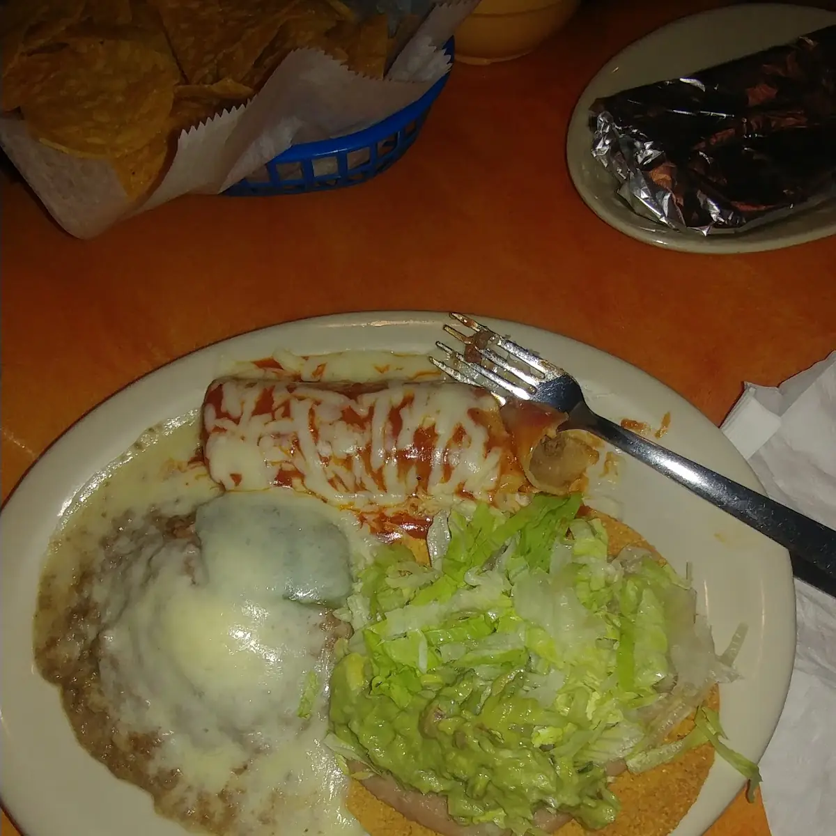 Chili Relleno Beans and Beef Burrito