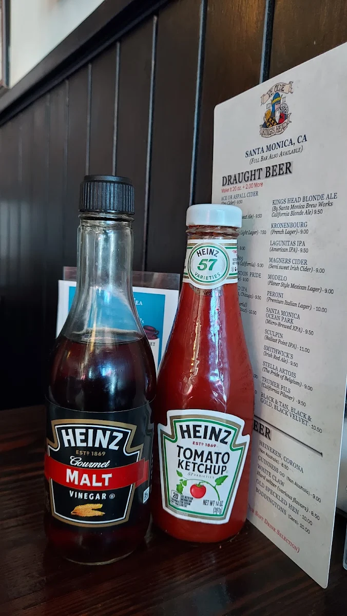 Malt Vinegar and Ketchup