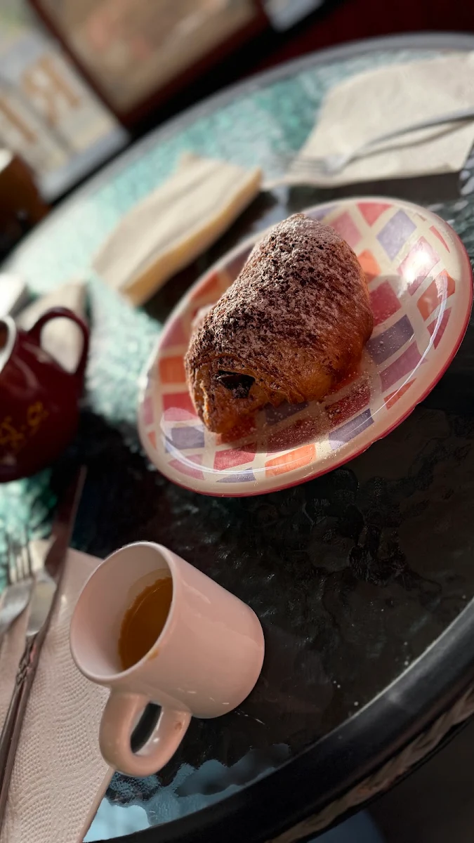 Chocolate Croissant and Espresso